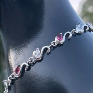New swan white gold bracelet - Hypoallergenic Water resistant